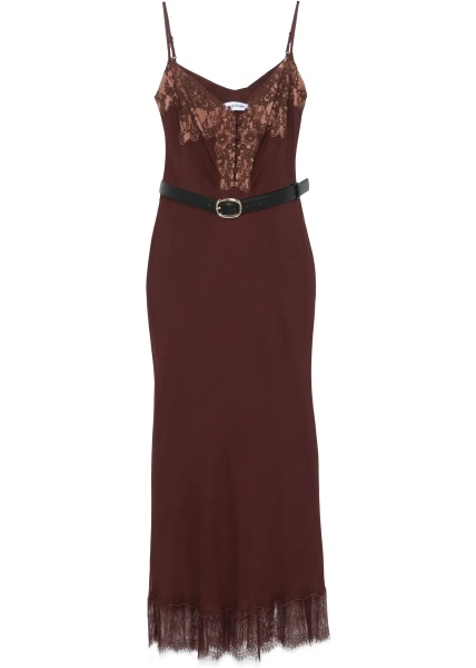 Rochii Midi Dress With Lace Inserts