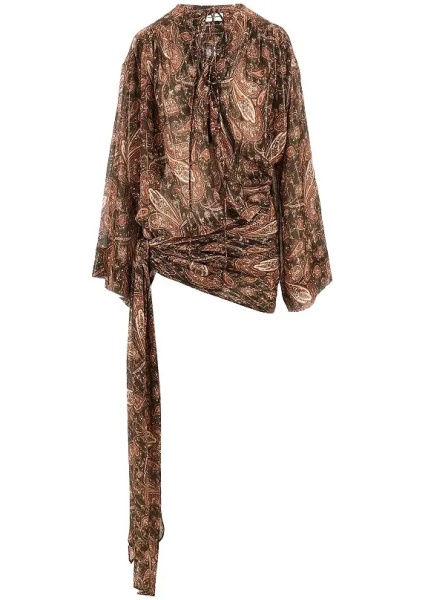Rochii Paisley georgette 'Indira' mini dress