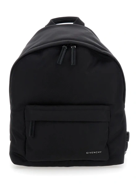 Rucsac Givenchy negru din tesatura tehnica