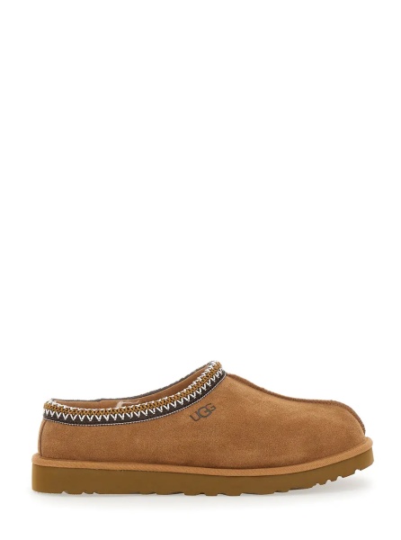 Saboti Mules 'Tasman' with Braided Edge in Brown Suede for Men