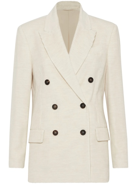 Sacou Brunello Cucinelli alb