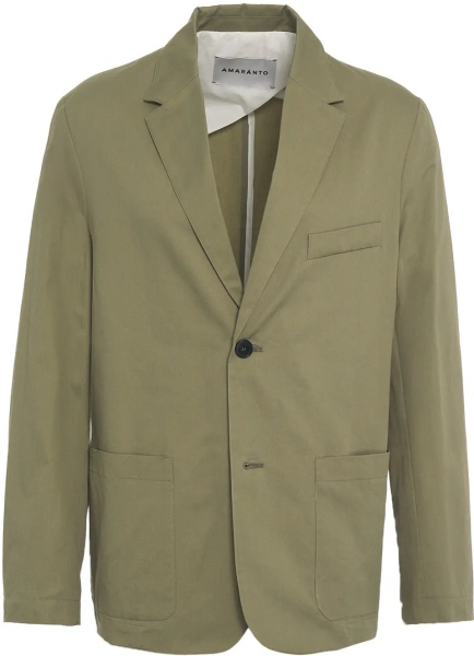 Sacou Cotton single-breasted blazer