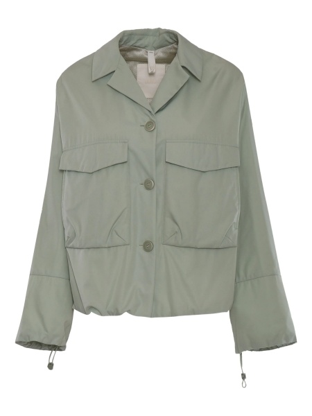 Sacou DUNO verde din polyester si matase