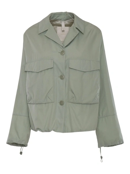 Sacou DUNO verde din polyester si matase