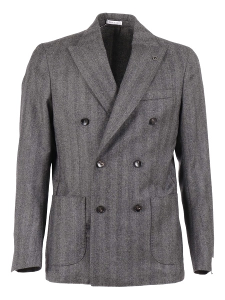 Sacou elegant BRERAS MILANO gri din lana