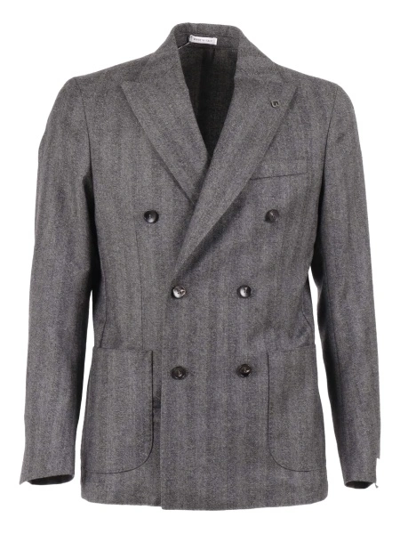 Sacou elegant BRERAS MILANO gri din lana