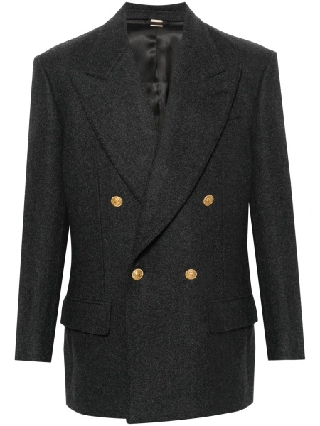Sacou elegant Gucci gri din lana si casmir