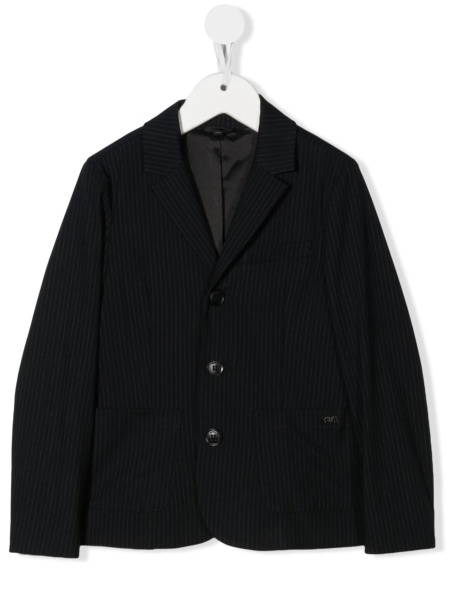 Sacou Emporio Armani albastru din vascoza si spandex/elastan
