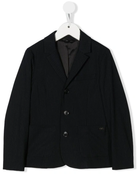 Sacou Emporio Armani albastru din vascoza si spandex/elastan