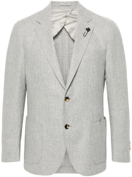 Sacou Lardini gri din lana si casmir