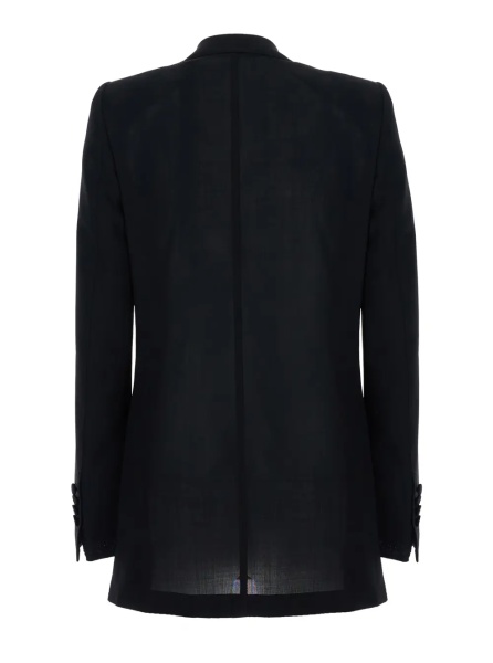 Sacou light virgin wool double breasted tuxedojacket