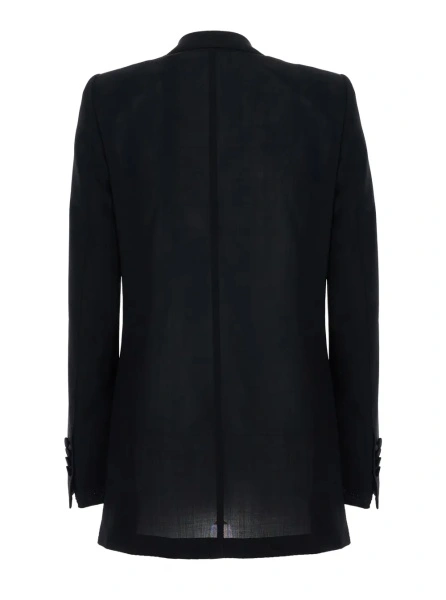 Sacou light virgin wool double breasted tuxedojacket