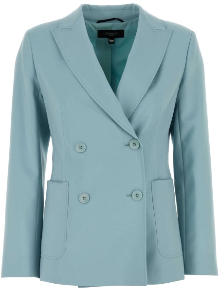 Sacou Max Mara albastru din lana