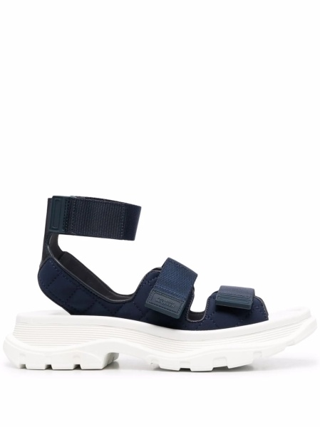 Sandale Alexander McQueen albastre din poliamida