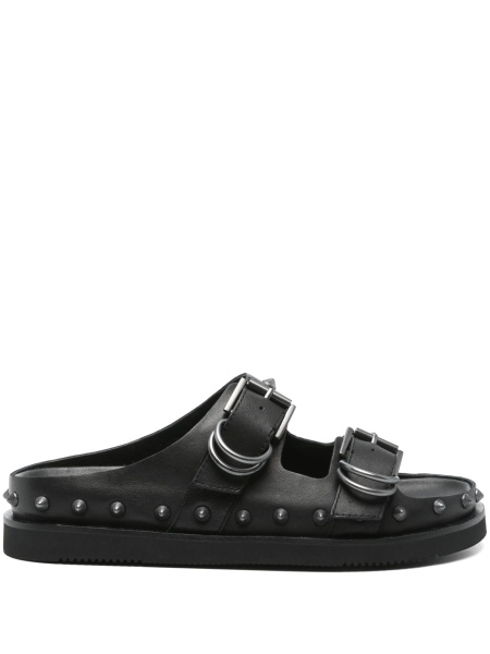 Sandale ASH negre din piele