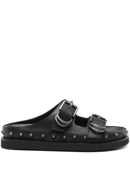 Sandale ASH negre din piele