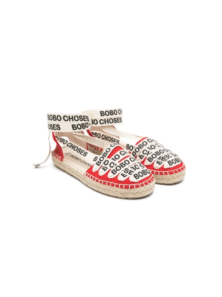 Sandale Bobo Choses rosii din bumbac organic