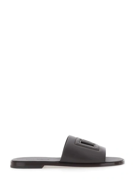 Sandale Dolce & Gabbana maro din piele