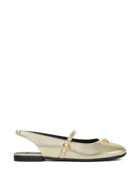Sandale Versace aurii din piele