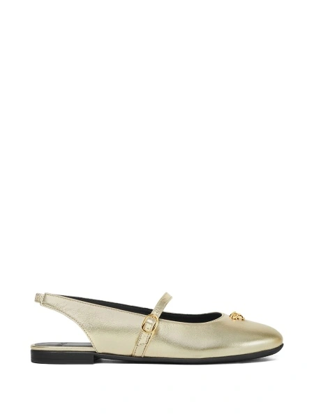 Sandale Versace aurii din piele