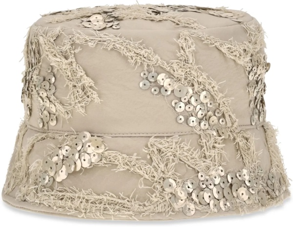 Sapca Embroidered sequin Bucket Hat