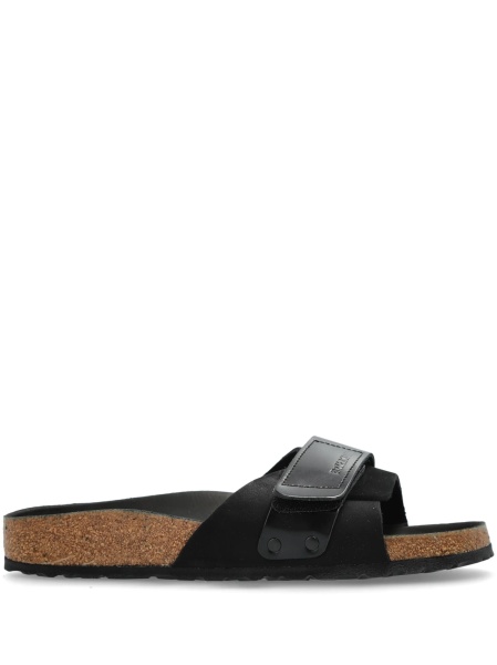 Slapi Birkenstock negri din piele