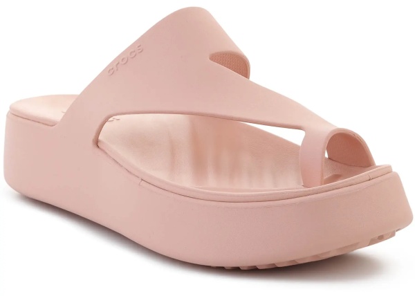Slapi GETAWAY PLATFORM TOE LOOP W PINK CARAMEL