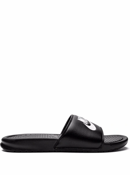 Slapi Nike negri din piele