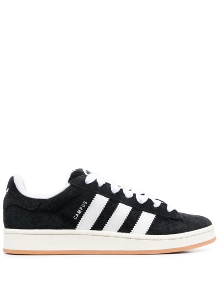 Sneakers adidas Originals negri din piele intoarsa