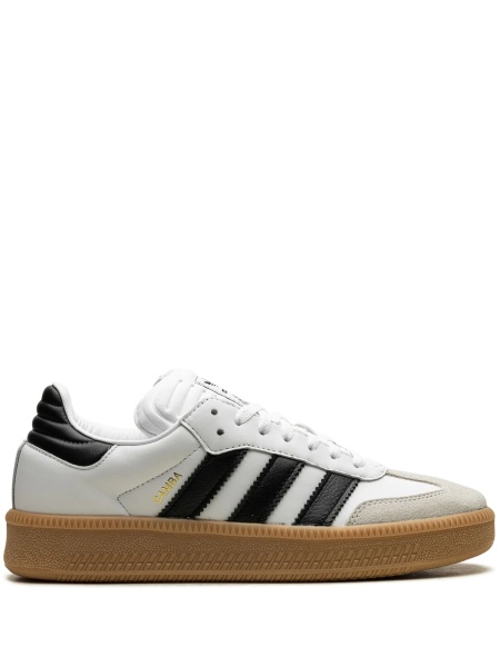 Sneakers adidas Originals samba albi din piele si piele intoarsa