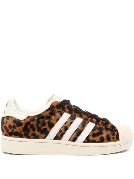 Sneakers adidas Originals superstar maro din material textil