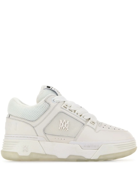 Sneakers AMIRI albi din material textil si piele