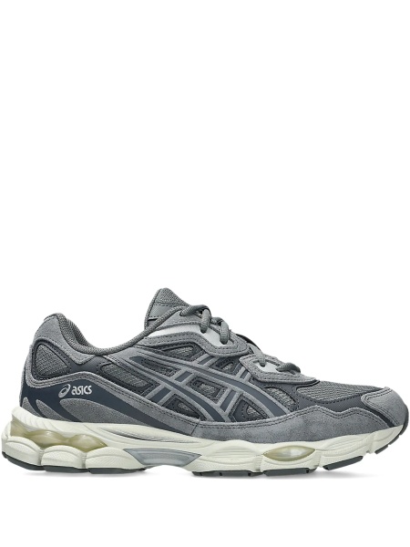 Sneakers ASICS gri din piele si material textil