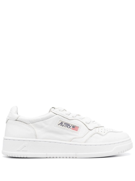 Sneakers AUTRY albi din piele