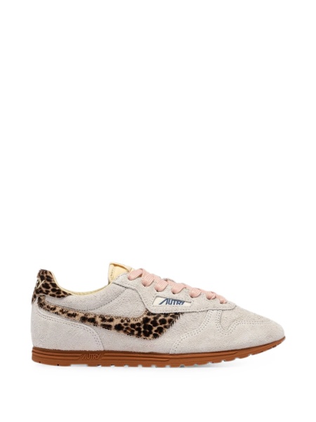 Sneakers AUTRY gri din piele intoarsa