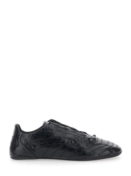 Sneakers Balenciaga 'City' negri din piele