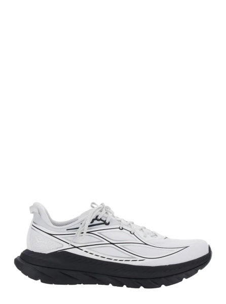 Sneakers Black and White Low Top sneakers with rubber sole in Tech Fabric unisex