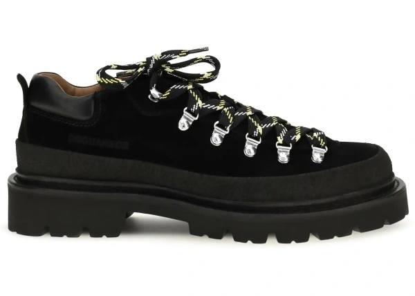 Sneakers DSQUARED2 negri din piele intoarsa