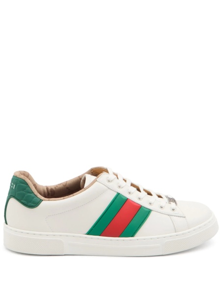 Sneakers Gucci albi din piele