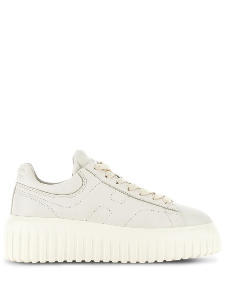 Sneakers Hogan albi din piele