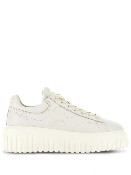 Sneakers Hogan albi din piele