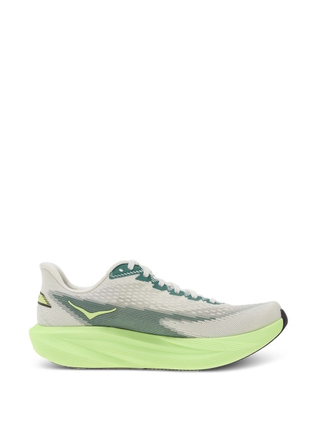 Sneakers Hoka One One albi din material textil