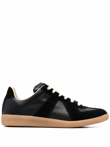 Sneakers Maison Margiela replica negri din piele