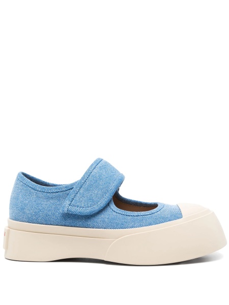 Sneakers Marni albastri din material textil