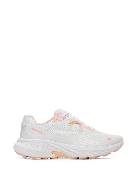 Sneakers Merrell albi din poliuretan si plasa
