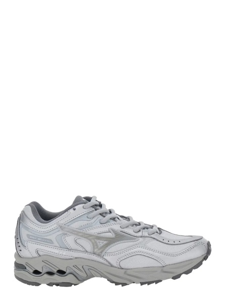 Sneakers Metallic Sneakers with Tech Fabric Upper and Rubber Sole
