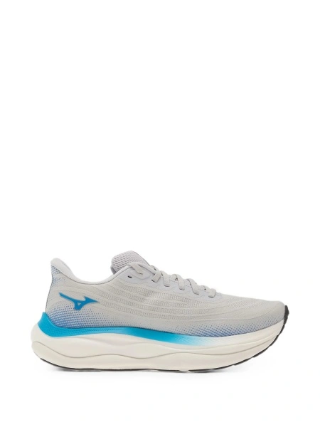 Sneakers Mizuno gri din material textil