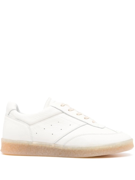Sneakers MM6 Maison Margiela albi din piele