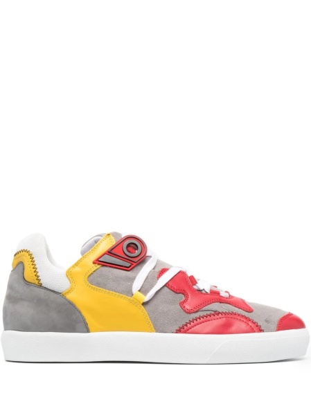 Sneakers N°21 rosii din piele si piele intoarsa