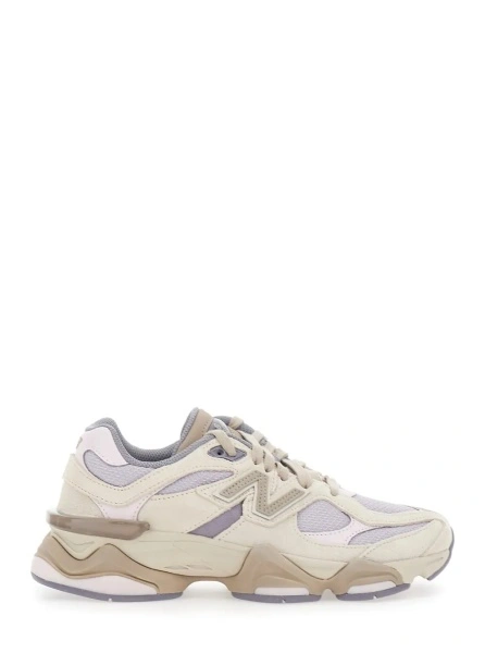 Sneakers New Balance '9060' roz din textil si piele